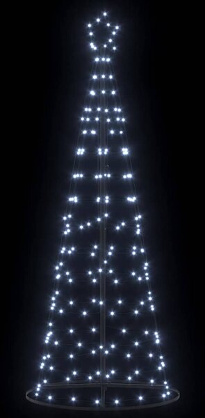 LED Karácsonyi Fenyő EKENAS 250 cm 390 LED Hideg fehér Acél