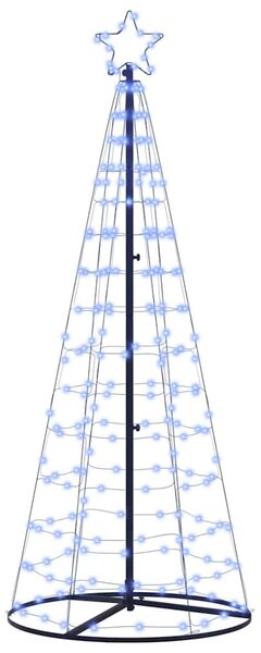 LED Karácsonyi Fenyő EKENAS 250 cm 390 LED Kék Acél Kék