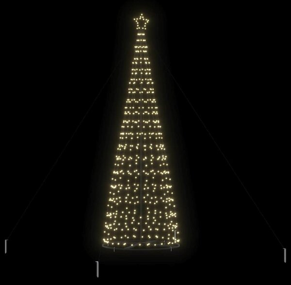 LED Karácsonyi Fenyő EKENAS 400 cm 800 LED Meleg fehér Acél