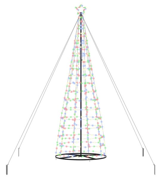 LED Karácsonyi Fenyő EKENAS 400 cm 800 LED Többszínű Acél