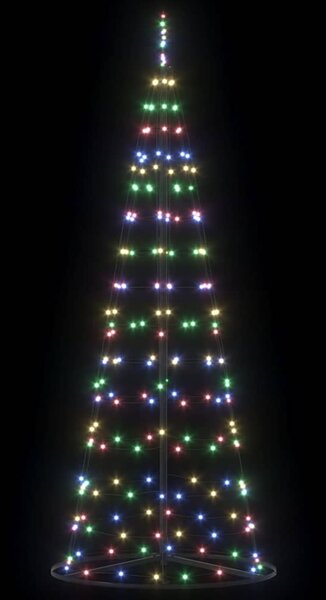 LED Karácsonyi Fenyő EKENAS 250 cm 390 LED Többszínű Acél