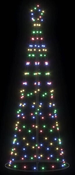 LED Karácsonyi Fenyő EKENAS 250 cm 390 LED Többszínű Acél