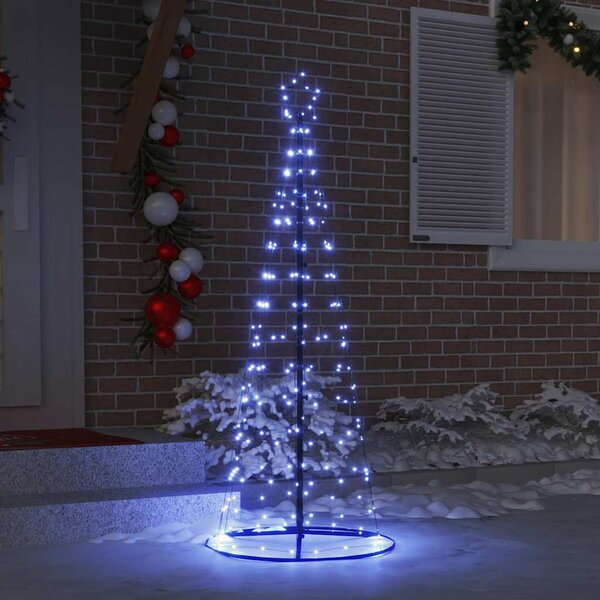 LED Karácsonyi Fenyő EKENAS 250 cm 390 LED Kék Acél Kék