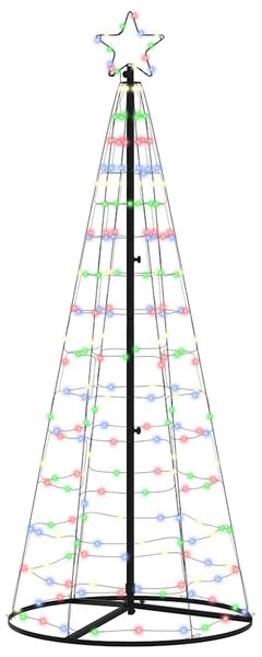 LED Karácsonyi Fenyő EKENAS 250 cm 390 LED Többszínű Acél