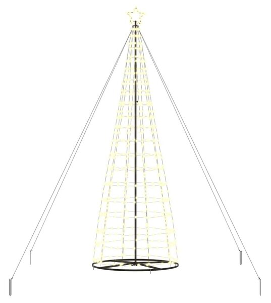 LED Karácsonyi Fenyő EKENAS 400 cm 800 LED Meleg fehér Acél