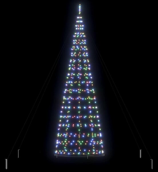 LED Karácsonyi Fenyő EKENAS 400 cm 800 LED Többszínű Acél