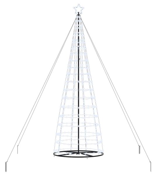 LED Karácsonyi Fenyő EKENAS 400 cm 800 LED Hideg fehér Acél