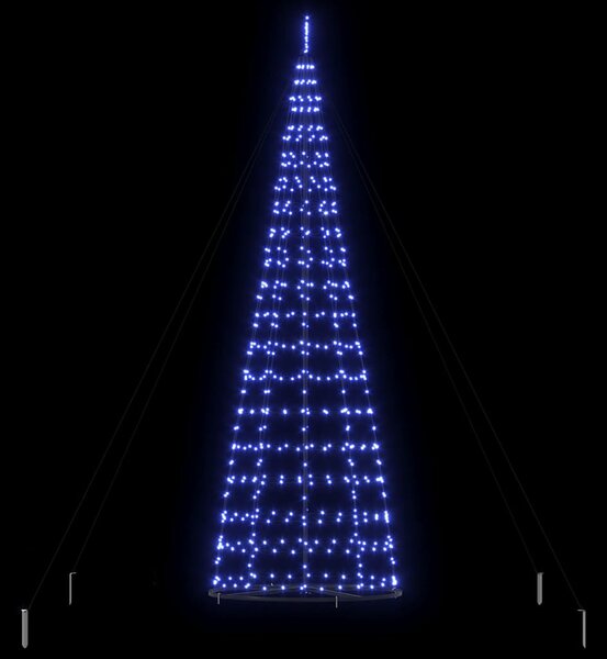 LED Karácsonyi Fenyő EKENAS 400 cm 800 LED Kék Acél Kék