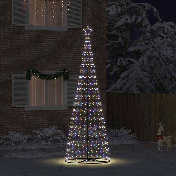 LED Karácsonyi Fenyő EKENAS 400 cm 800 LED Többszínű Acél