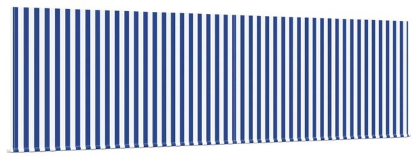 Behúzható napellenző Kék és Fehér 400 × 300 cm