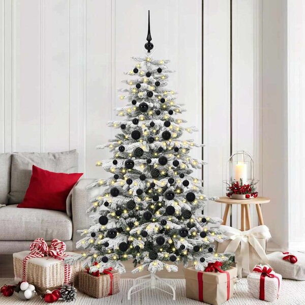 Karácsonyi Díszgömb Készlet 120 db 300 LED Meleg fehér Ø 6 cm