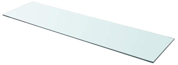 2 db átlátszó üveg paneles polc 110 x 30 cm