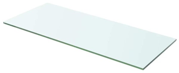 2 db átlátszó üveg paneles polc 60 x 20 cm