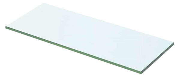 2 db átlátszó üveg paneles polc 50 x 15 cm