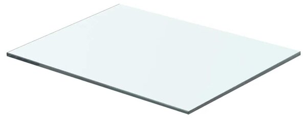 2 db átlátszó üveg paneles polc 40 x 25 cm