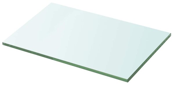 2 db átlátszó üveg paneles polc 30 x 15 cm
