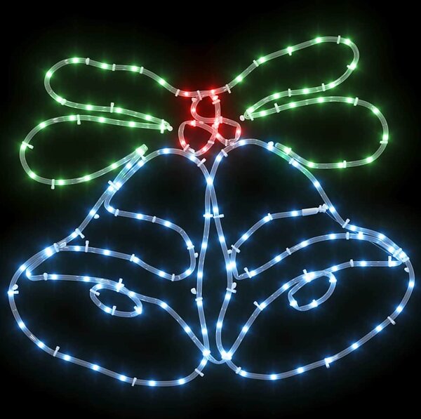 Karácsonyi Harang 144 LED Sokszínű 57 x 47,5 cm PVC