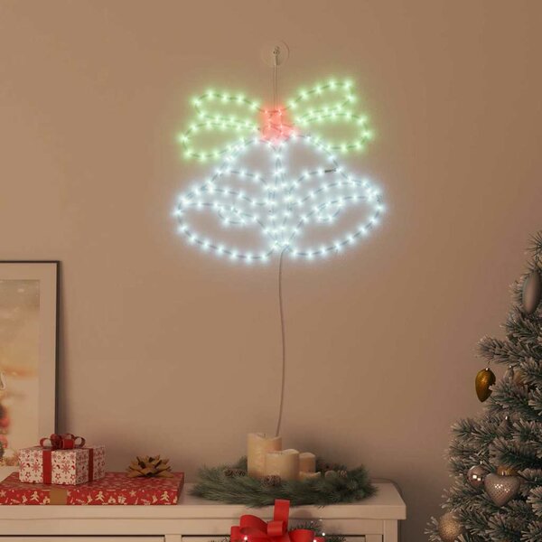 Karácsonyi Harang 144 LED Sokszínű 57 x 47,5 cm PVC