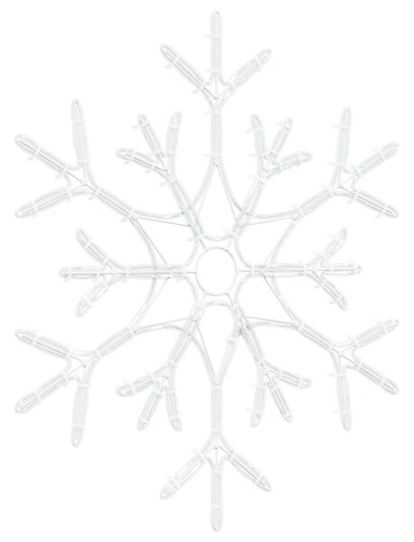 Karácsonyi Hópehely Meleg fehér 56 x 49 x 0.7 cm PVC