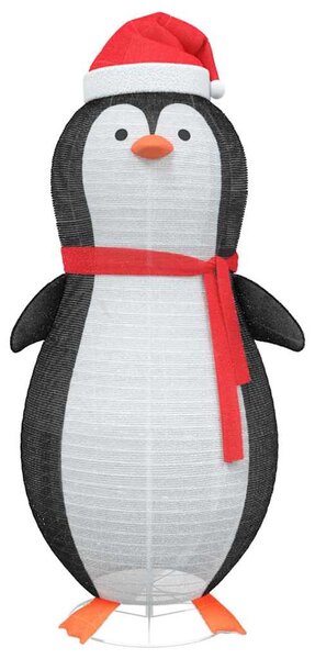 Havas pingvin figura 600 LED-del Meleg fehér 78 x 178 cm szövet