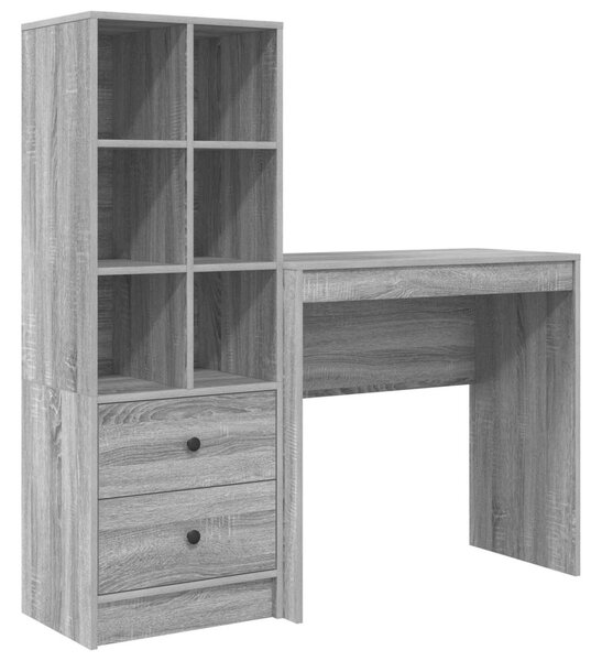 Asztal Szürke Sonoma 125,5 x 40 x 127 cm 2 db