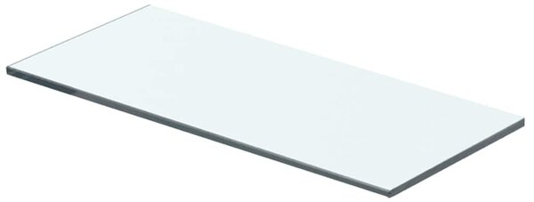 2 db átlátszó üveg paneles polc 40 x 12 cm