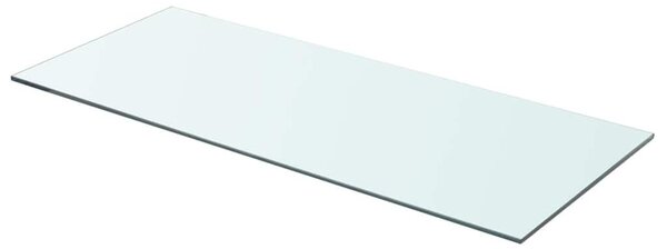 2 db átlátszó üveg paneles polc 70 x 30 cm