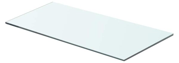 2 db átlátszó üveg paneles polc 60 x 25 cm
