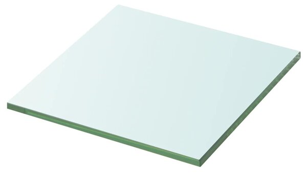 2 db átlátszó üveg paneles polc 30 x 25 cm