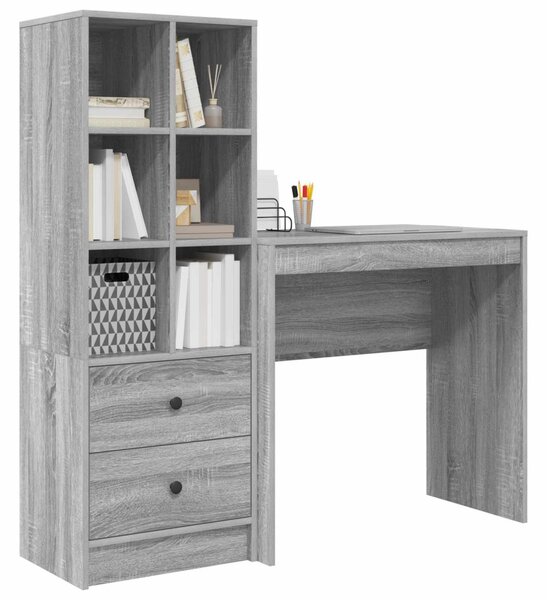 Asztal Szürke Sonoma 125,5 x 40 x 127 cm 2 db