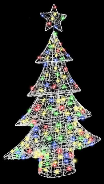 Karácsonyfa 100 LED Sokszínű 120 cm Akril