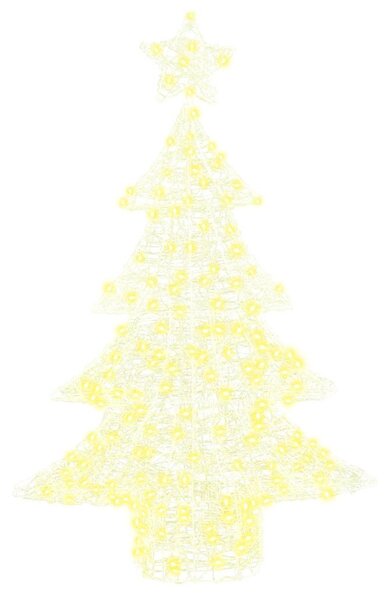 Karácsonyfa 100 LED Meleg fehér 120 cm Akril