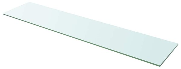 2 db átlátszó üveg paneles polc 110 x 25 cm