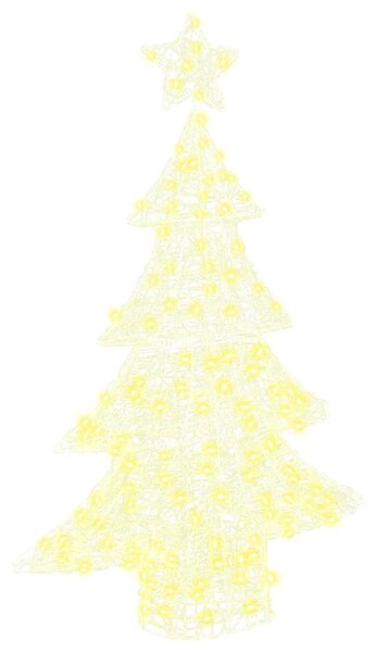 Karácsonyfa 100 LED Meleg fehér 120 cm Akril