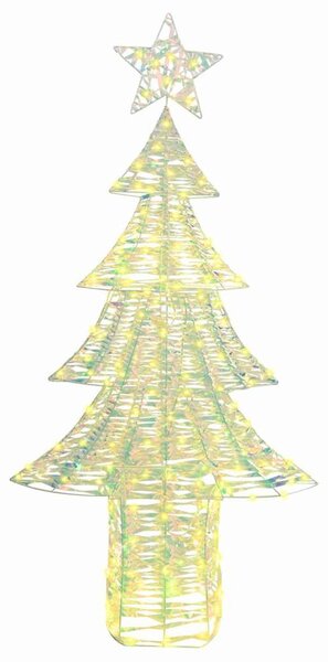 Karácsonyfa 240 LED Meleg fehér 181 cm PET