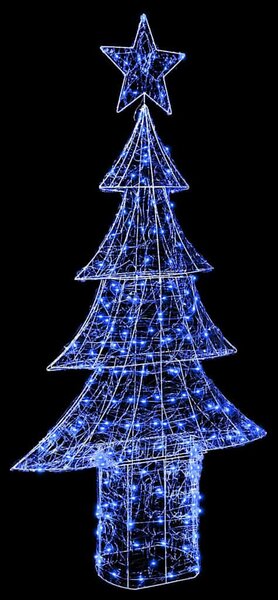 Karácsonyfa 240 LED Kék 180 cm Akril
