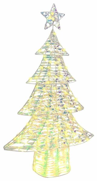 Karácsonyfa 160 LED Meleg fehér 150 cm PET