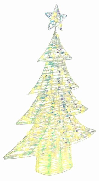 Karácsonyfa 120 LED Meleg fehér 120,5 cm PET