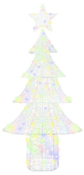 Karácsonyfa 240 LED Sokszínű 180 cm Akril