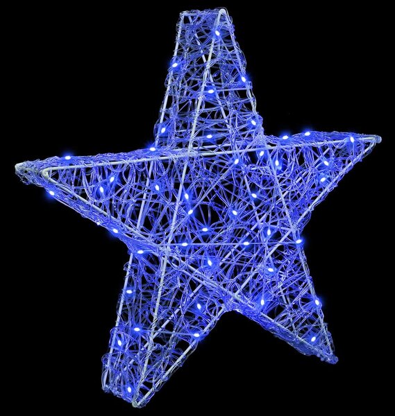 3D Csillag 50 LED Kék 55 x 53.5 x 10 cm Akril