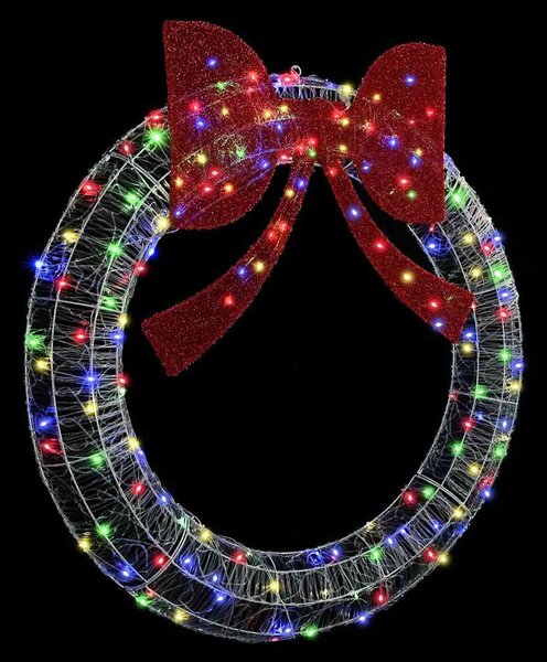 Koszorú 150 LED Sokszínű 120 cm Akril