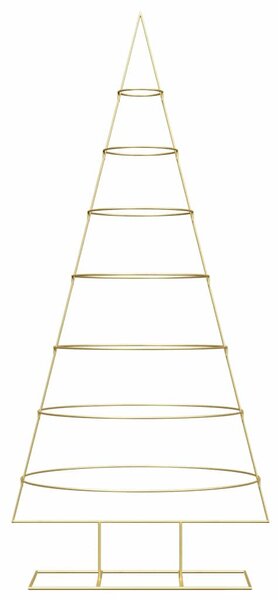 Fém karácsonyfa állvánnyal Arany 209 cm Porszórt Acél