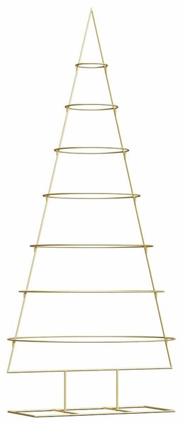 Fém karácsonyfa állvánnyal Arany 209 cm Porszórt Acél