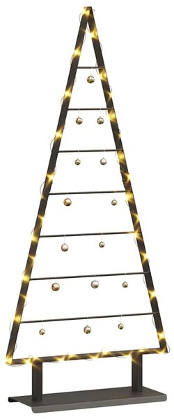 Fém karácsonyfa Fekete 125,5 cm Acél