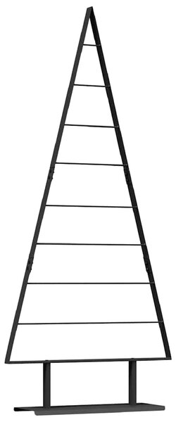 Fém karácsonyfa Fekete 180 cm Acél