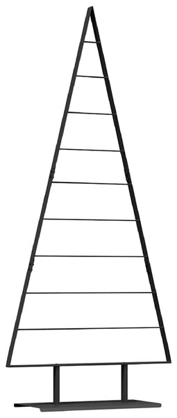 Fém karácsonyfa állvánnyal Fekete 210 cm Acél