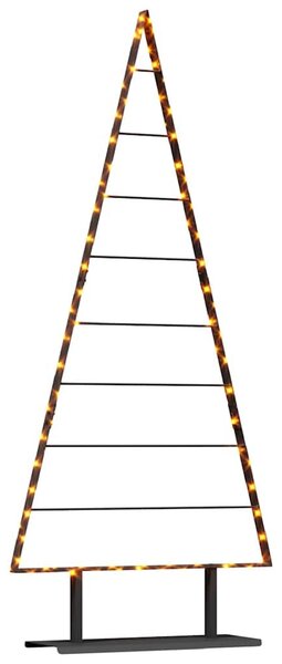 Fém karácsonyfa Fekete 180 cm Acél