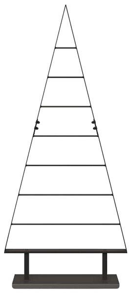 Fém karácsonyfa Fekete 125,5 cm Acél