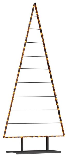 Fém karácsonyfa állvánnyal Fekete 210 cm Acél