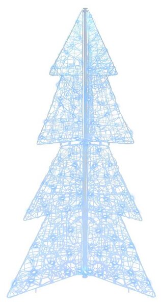 Karácsonyfa 160 LED Hideg Fehér 150 cm Akril